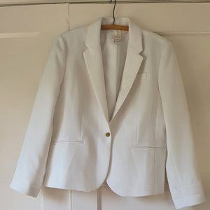 White J-Crew Blazer Size 12